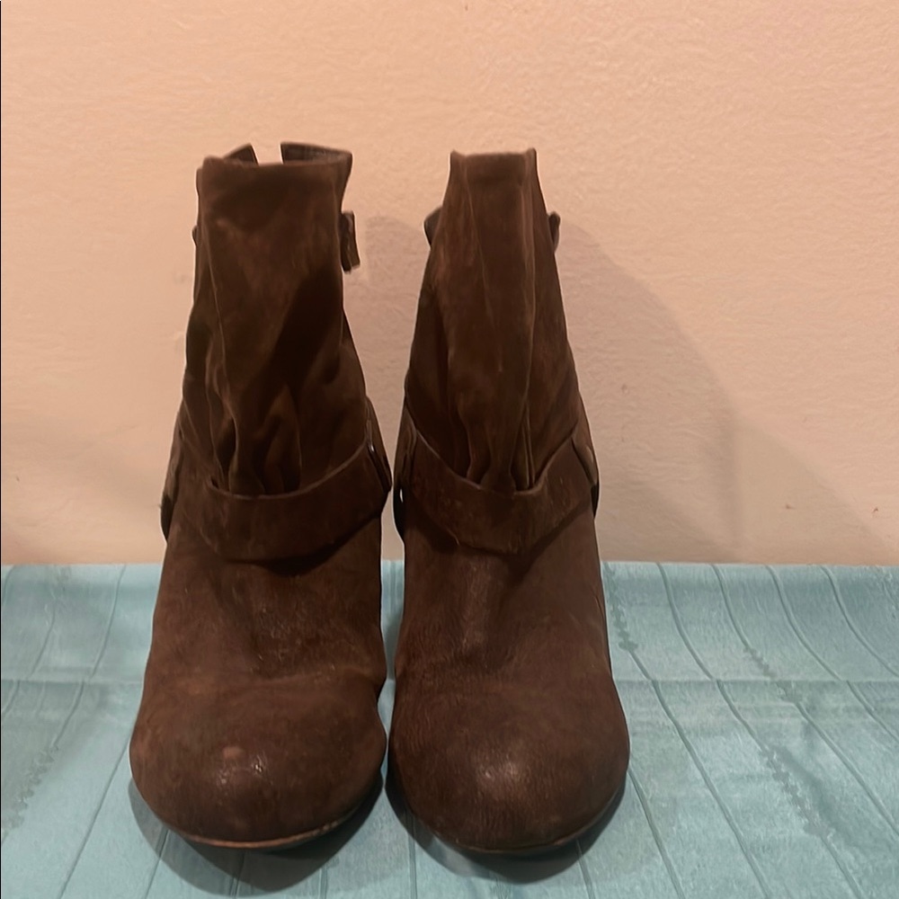 Latitude Femme Brown Ankle Boots, Size 36/5.5